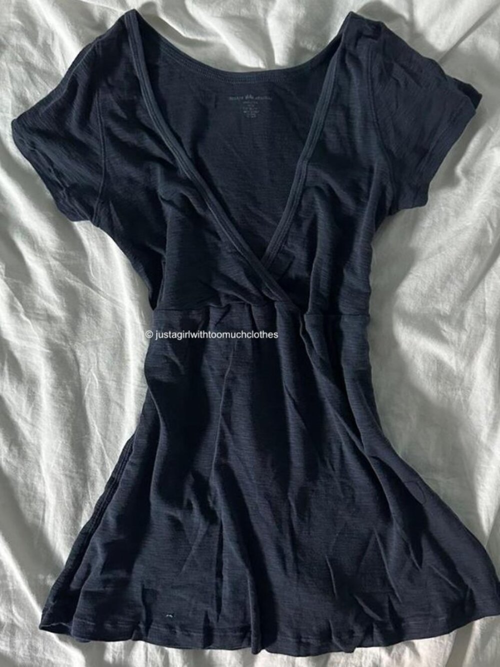 BNWT brandy melville navy heathered babydoll